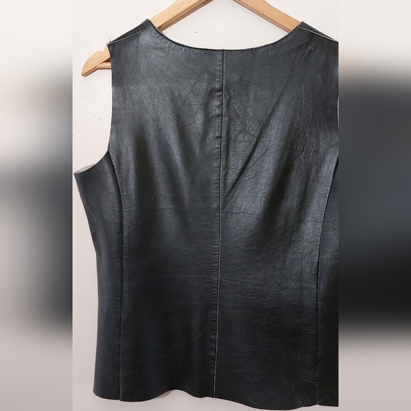 Danier Black Leather Top - Picture 4 of 5